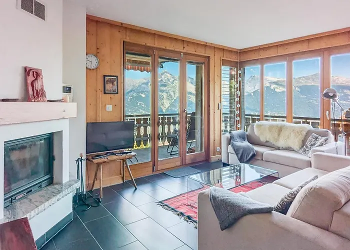 Avec Terrasse Et Vue Imprenable Veysonnaz